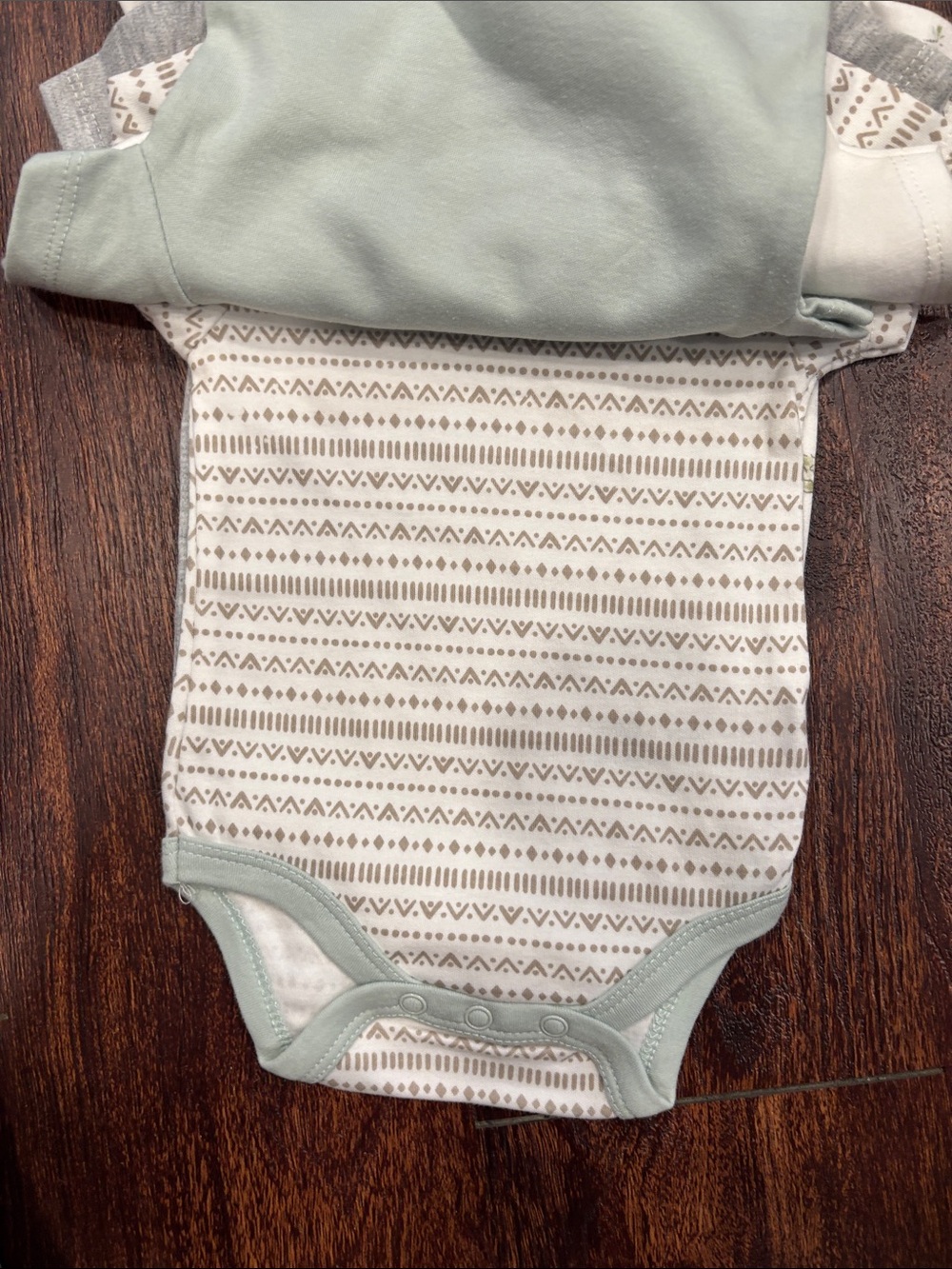 Baby 'I Love My Family' Short-Sleeve One-Piece Bodysuit - White & Gray - Picture 6 of 11